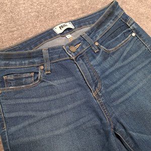 Paige Womens Verdugo Crop Skinny Stretch Denim Jeans- Size 28 - Blue